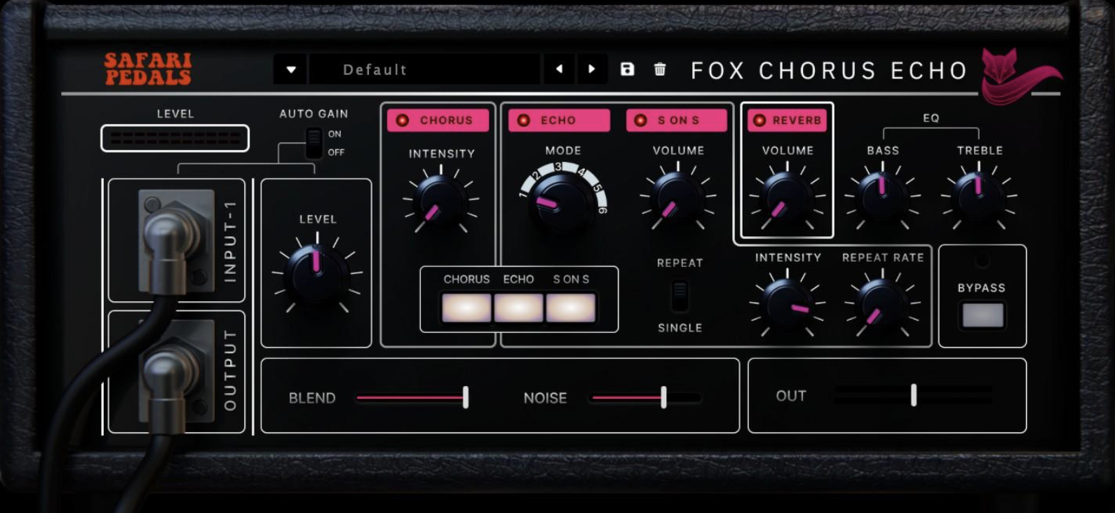 Safari Pedals Fox Chorus Echo